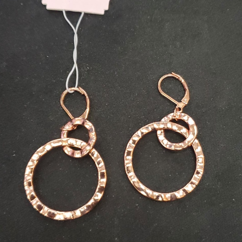 Garold C. Miller Brass Circular Earrings